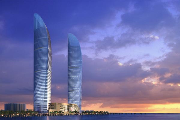 廈門世貿海峽大廈在施工建設中采用的<a href='http://www.fy2online.com' target='_blank'><u>彈簧減震器</u></a>